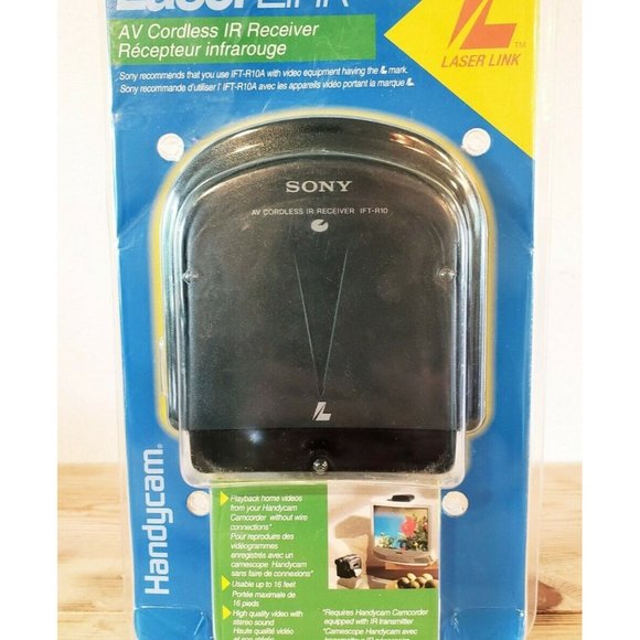 SONY LASER LINK AV Cordless IR Receiver NEW IFT-R10A NEW Stereo Sound Playback - Picture 2 of 3